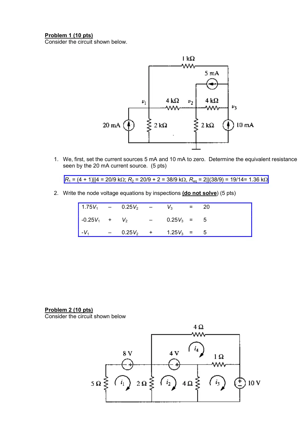 EECE 210 Problems For Quiz 2, Fall 2012, page 8