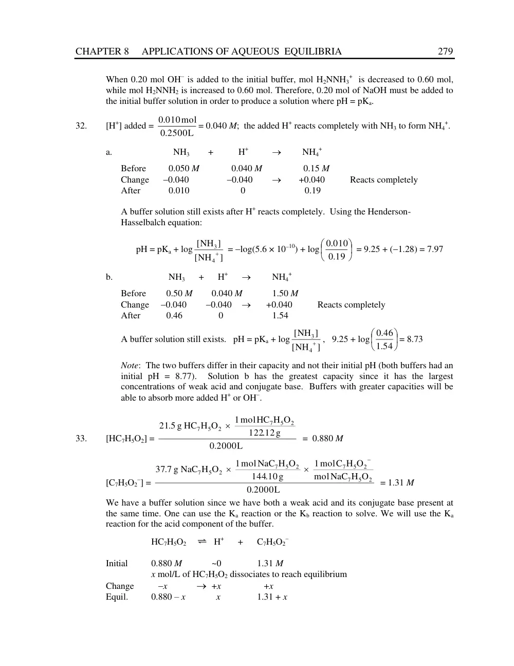 CHM 201 Problems Solution for Chap 8, Fall 2013, page 10