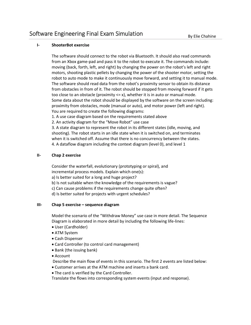 CSC 423 Problems All Chapters, Fall 2015, page 1