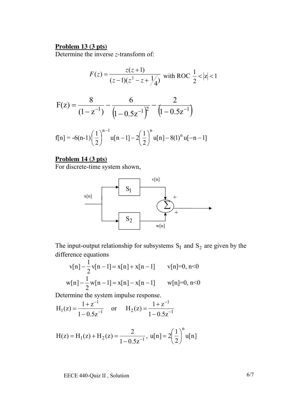 EECE 340 Exam 2, Fall 2005, page 6