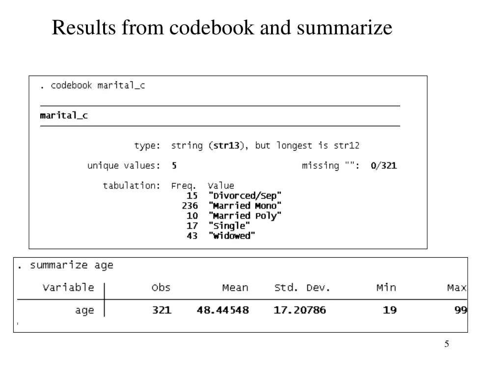 ECO 332 Tutorial Stata, Spring 2016, page 5