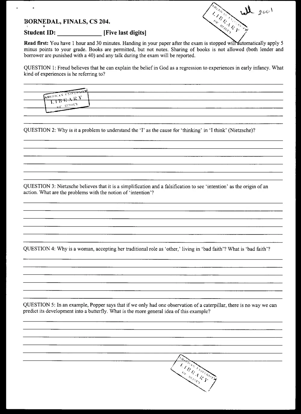 CVSP 204 Final, Fall 2000, page 1