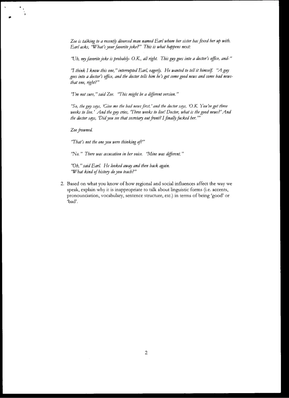 MEN 320 Final with Solution, Spring 2006, page 2