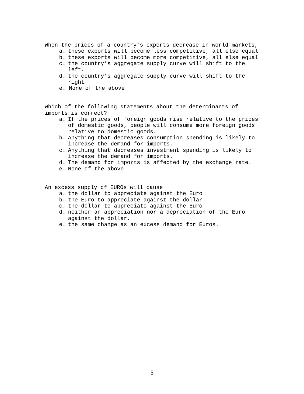 ECO 202 Final Sample, Fall 2013, page 5