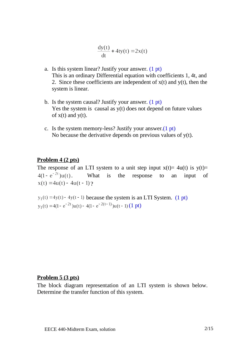 EECE 340 Midterm, Fall 2005, page 2