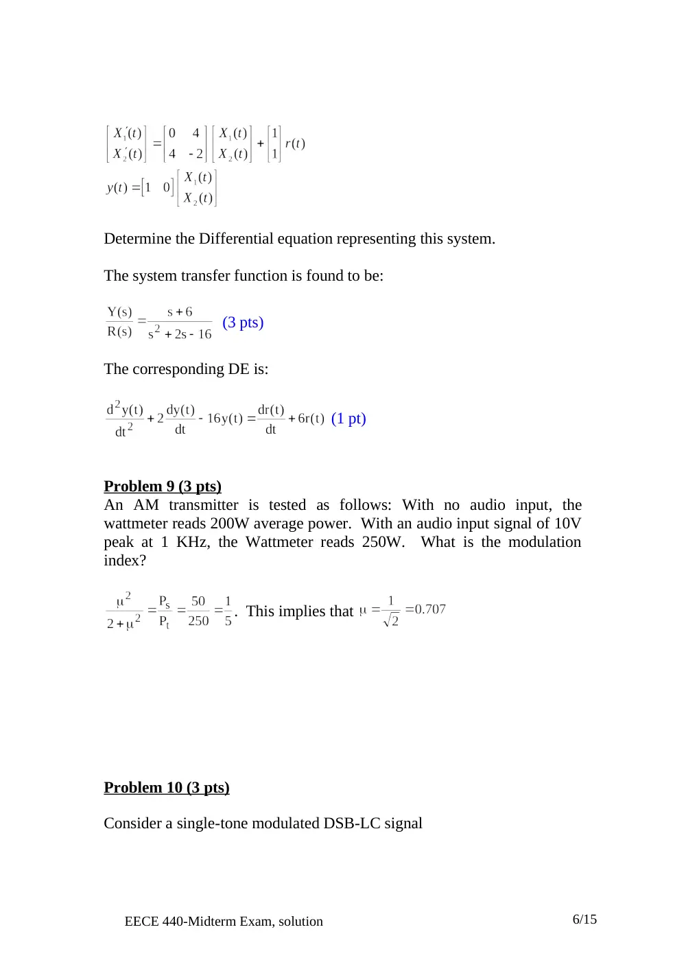EECE 340 Midterm, Fall 2005, page 6