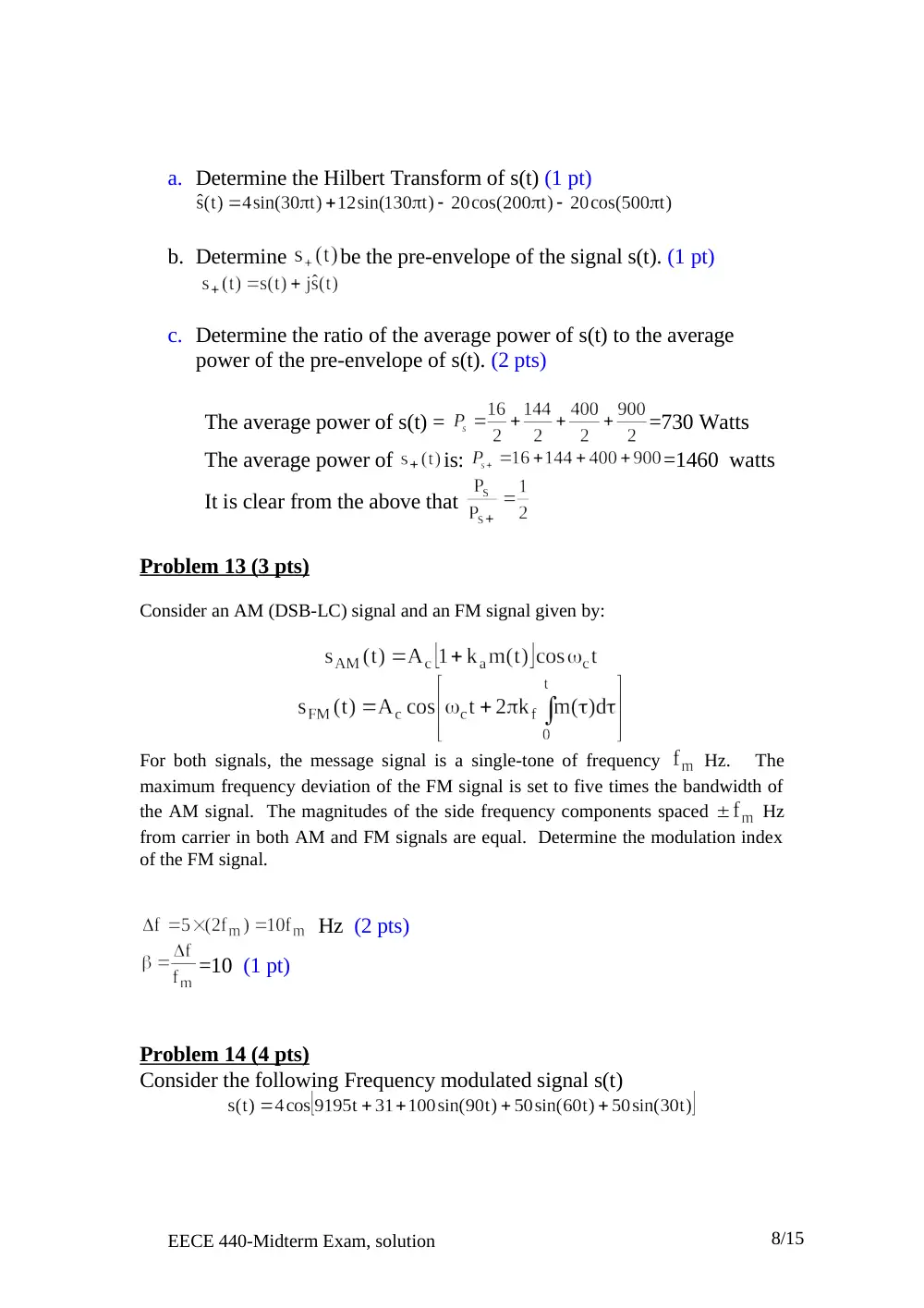 EECE 340 Midterm, Fall 2005, page 8