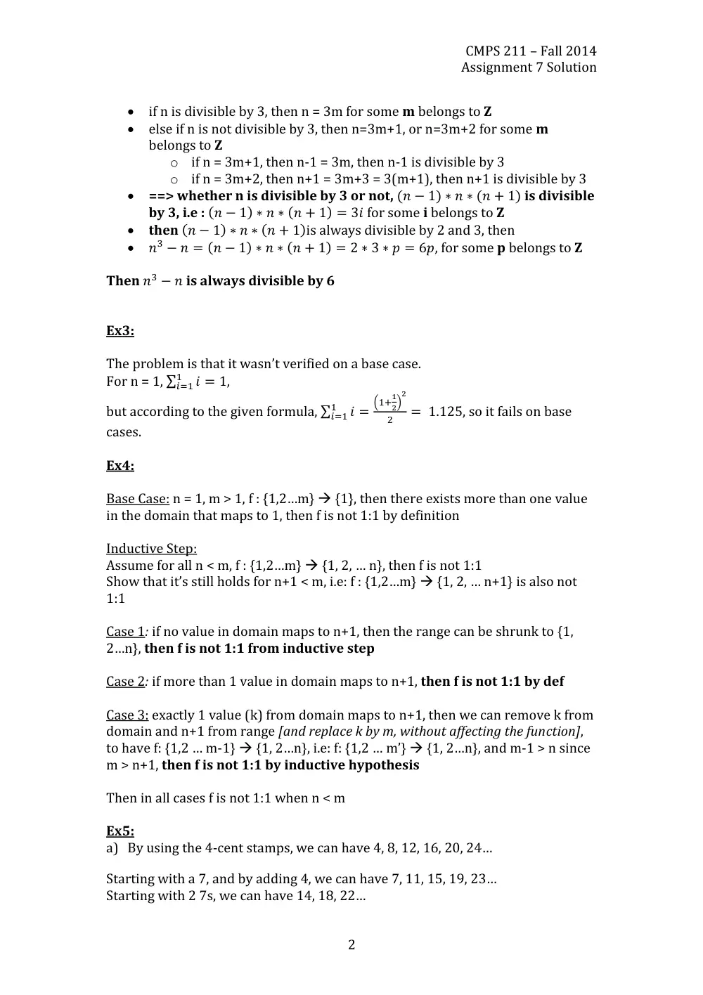 CMPS 211 Homework Assignment 07 Solution, Fall 2014, page 2