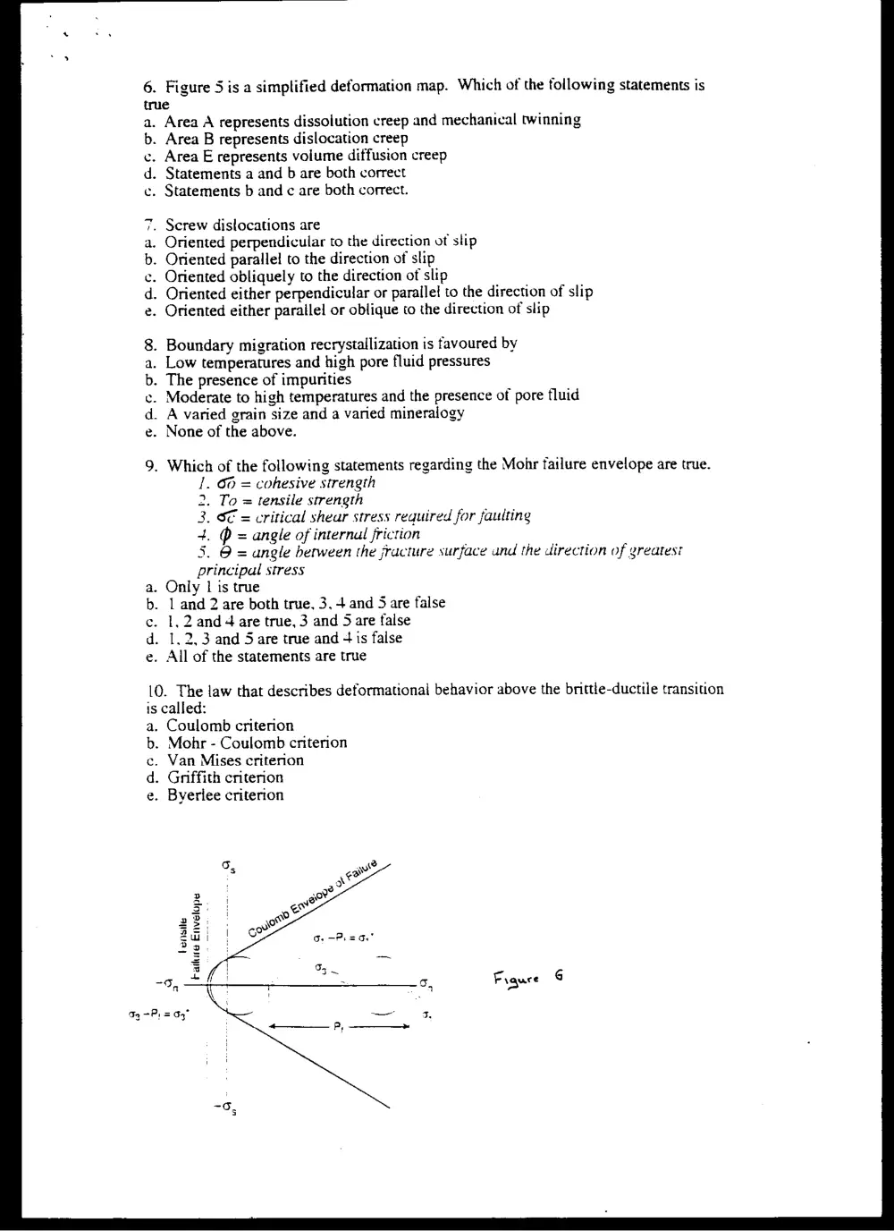 GEOL 213 Final, Spring 1997, page 3