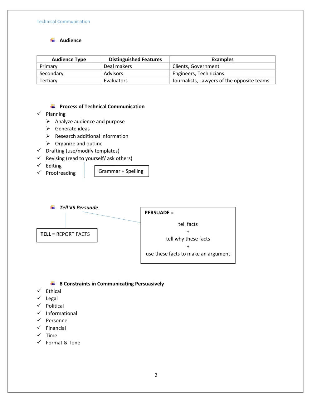 ENG 206 Notes Summary, Fall 2016, page 2