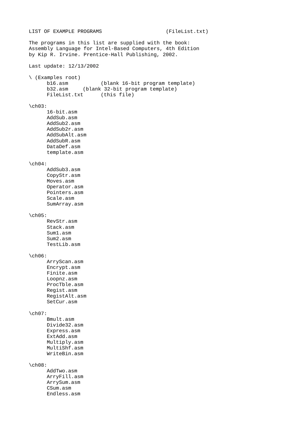 CSI 212 Other, Spring 2012, page 6