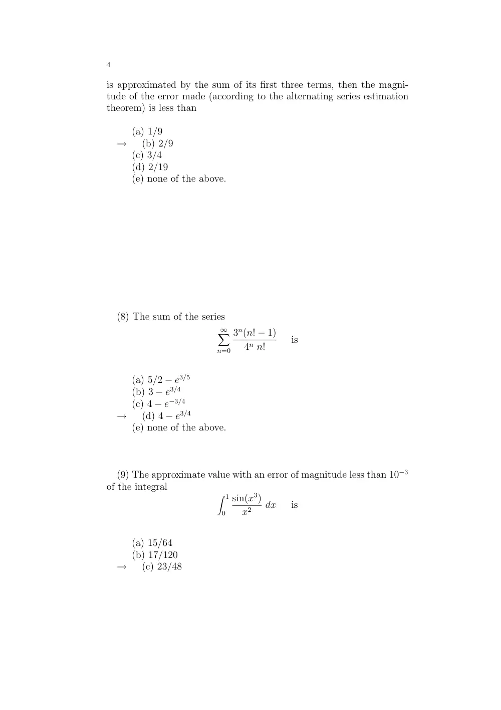 MATH 201 Exam 1, Fall 2001, page 4