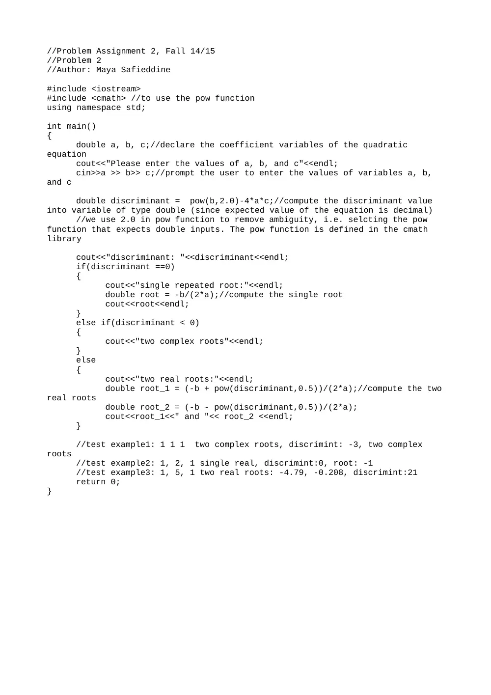 EECE 231 Lab 2 Solution, Fall 2014, page 2