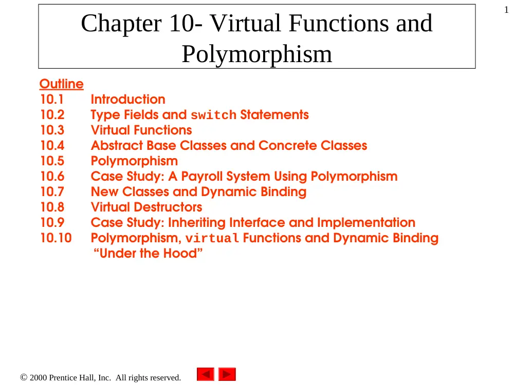 CSC 213 Chapter 10, Fall 2007, page 1