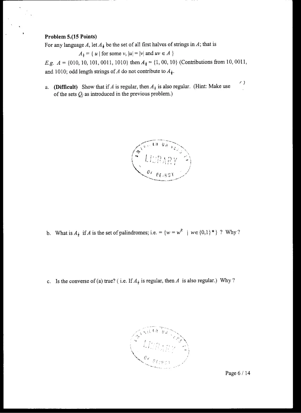 CMPS 257 Final, Spring 2005, page 6