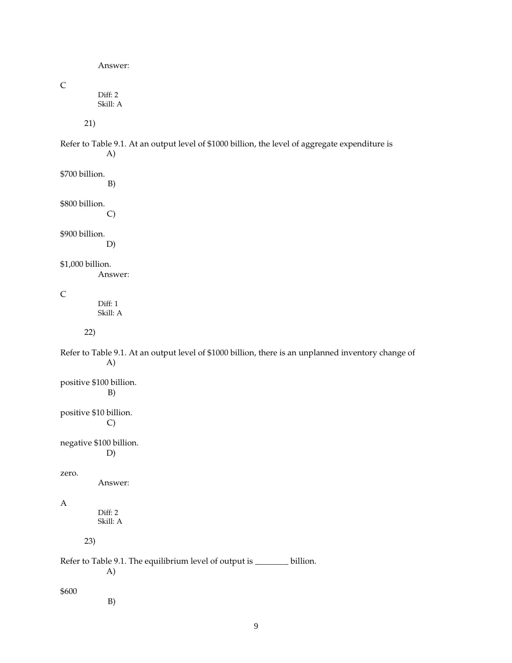 ECN 212 Problems, Fall 2008, page 9
