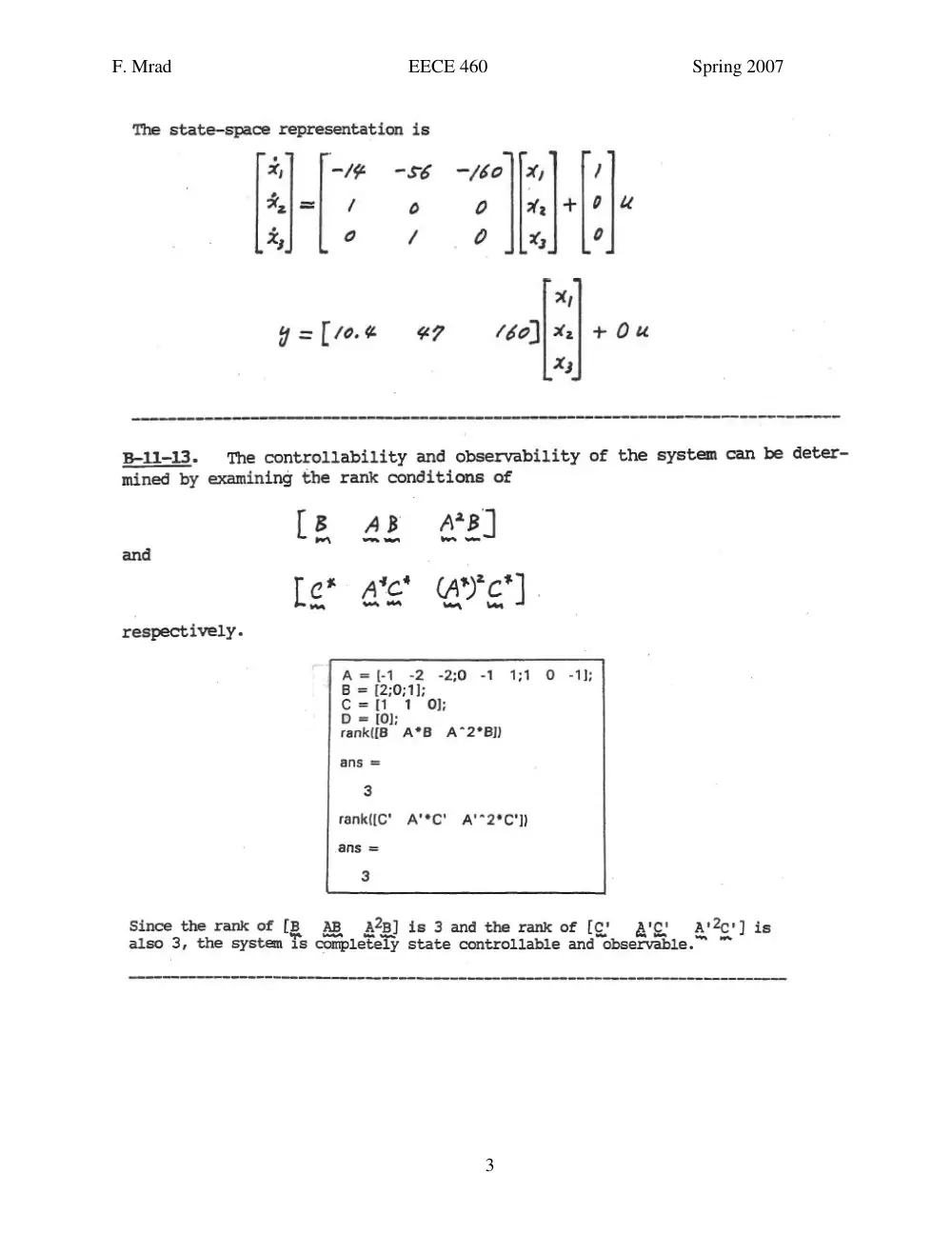 EECE 460 Homework, Spring 2007, page 3