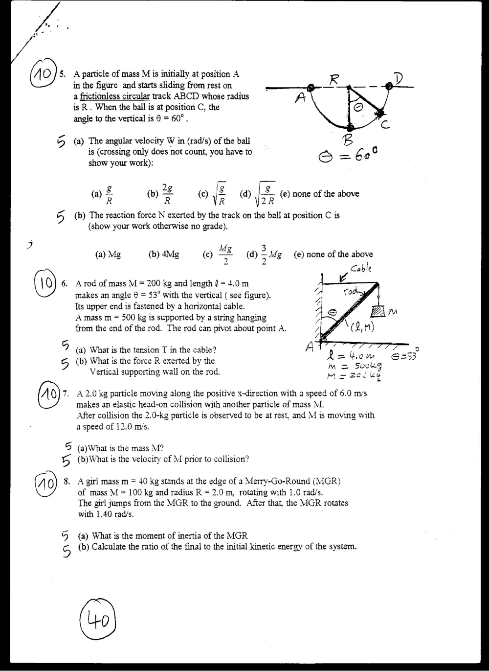 PHYS 103 Final, Fall 1998, page 3