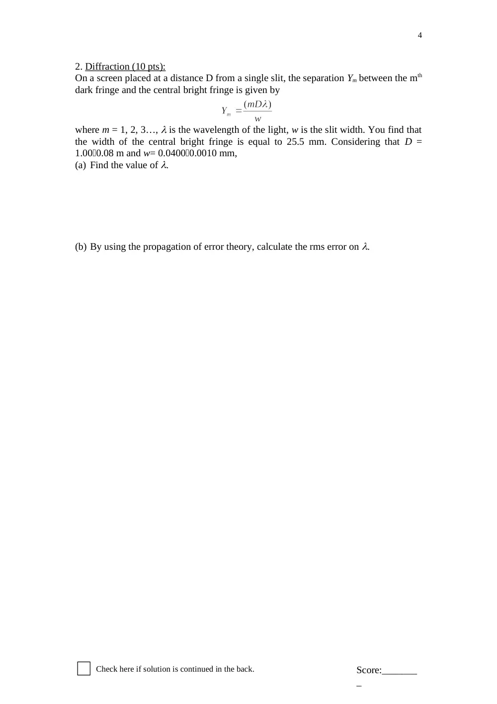 PHYS 210L Final, Spring 2003, page 4
