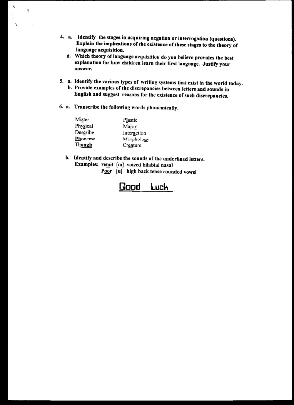 ENG 227 Final, Summer 2001, page 2