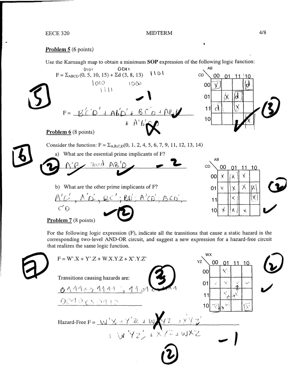 EECE 320 Midterm with Solution, Summer 2010, page 4