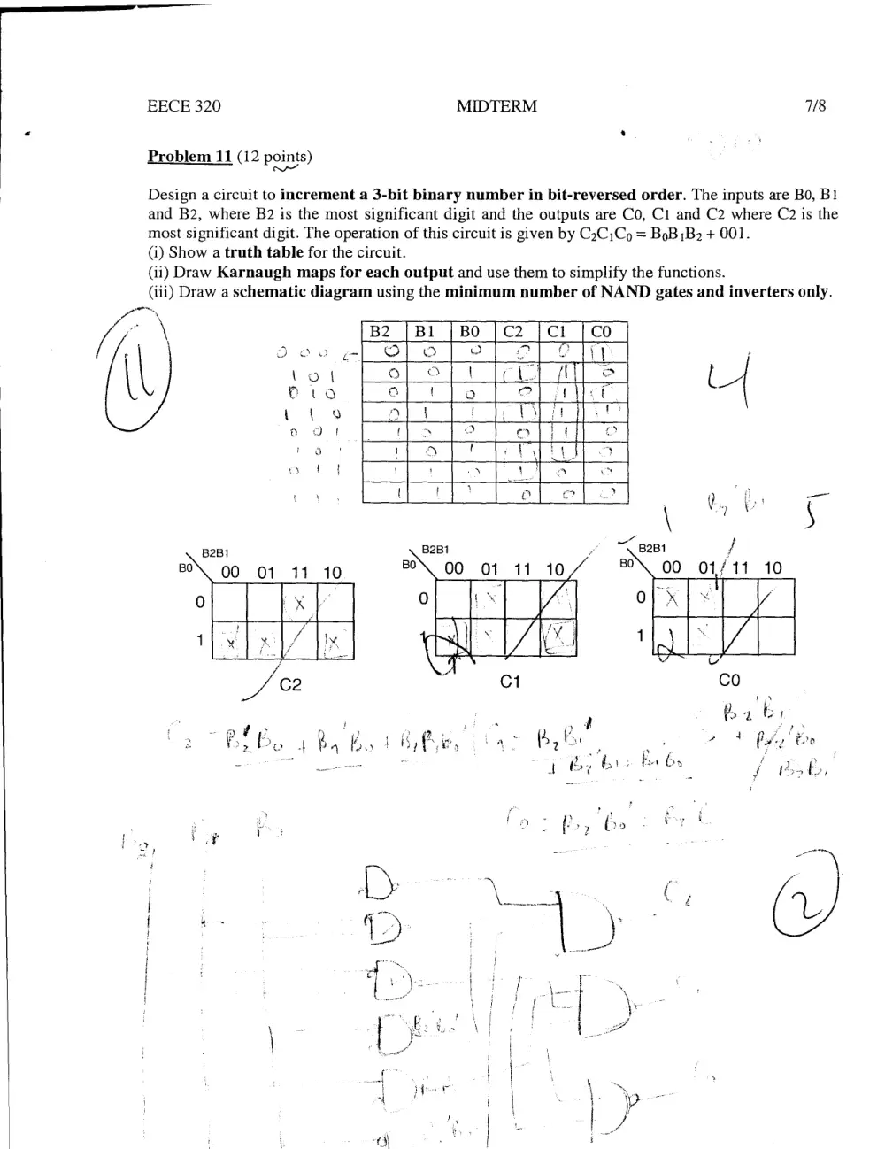 EECE 320 Midterm with Solution, Summer 2010, page 7