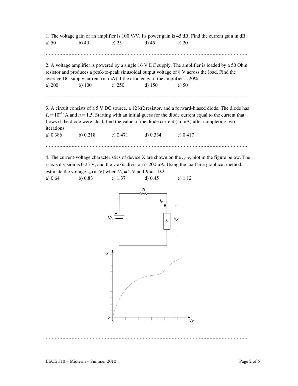 EECE 310 Midterm, Summer 2010, page 2