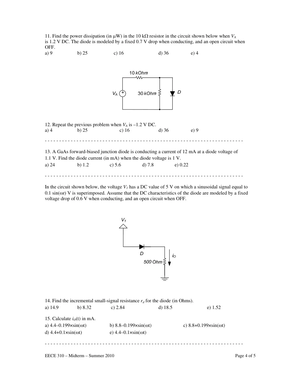 EECE 310 Midterm, Summer 2010, page 4