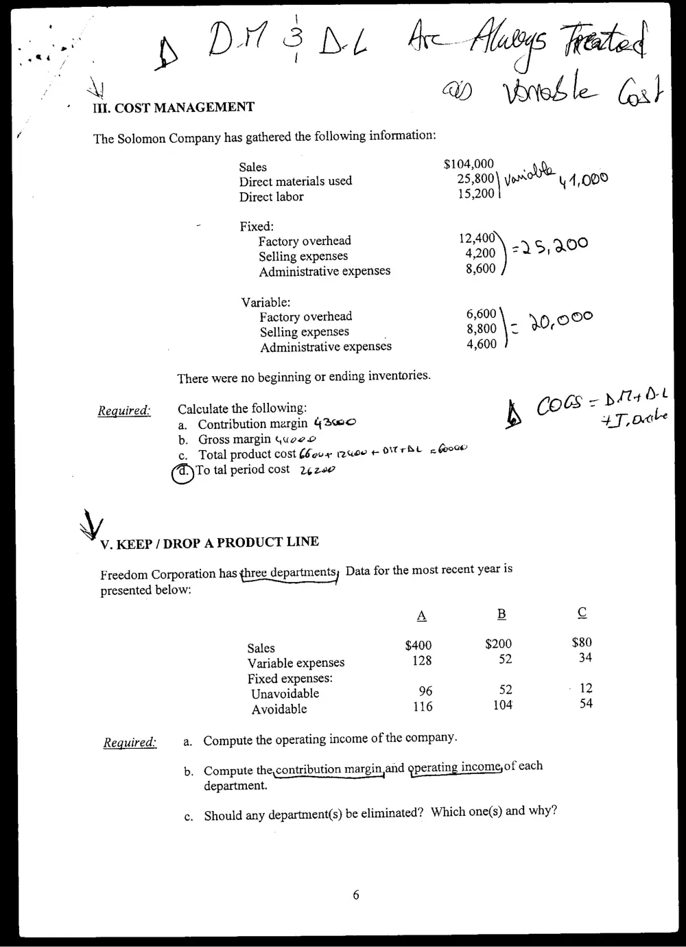 ACCT 215 Midterm, Fall 2004, page 6