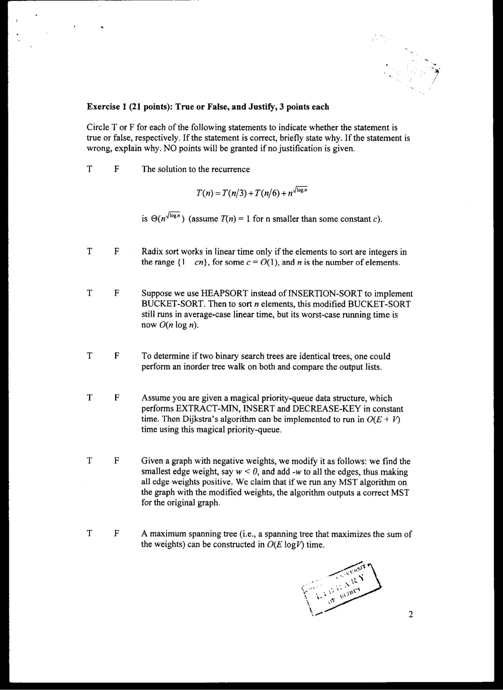 CMPS 256 Final, Fall 2003, page 2