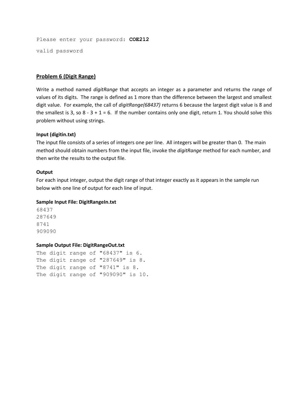 COE 212 Problems Final, Spring 2013, page 9