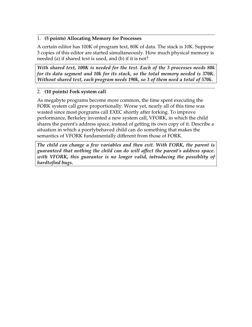 CSC 414 Problems Session II, Spring 2007, page 1