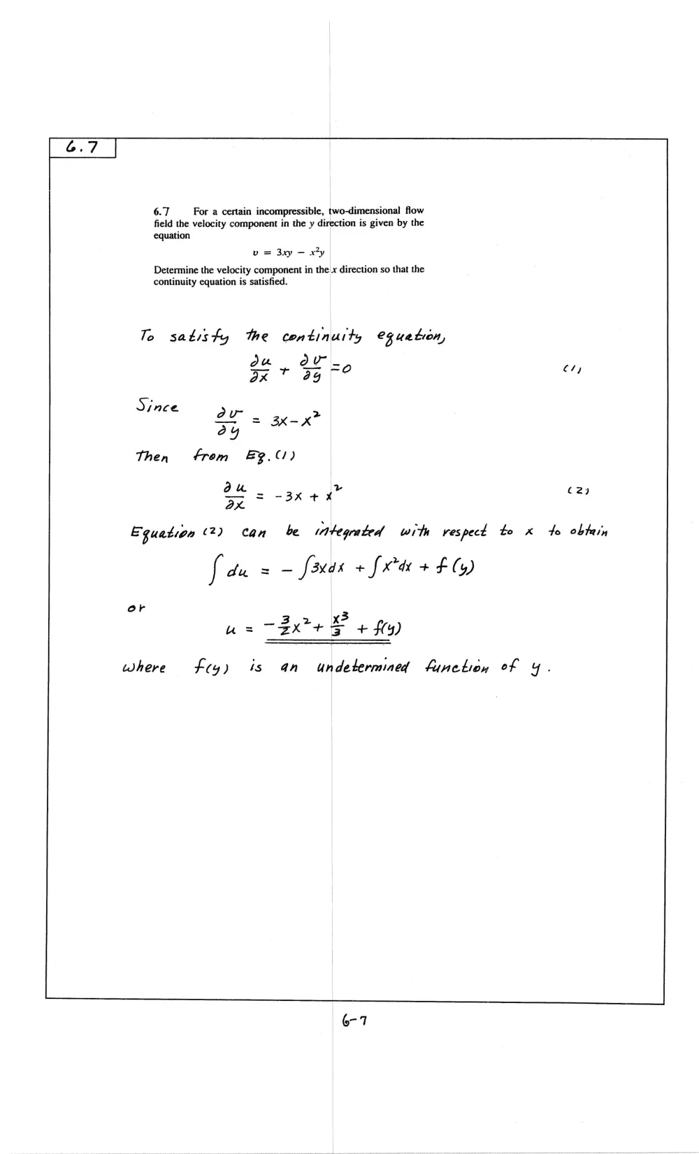 MEN 321 Problems For Chapter 6 with Solution, Fall 2009, page 7