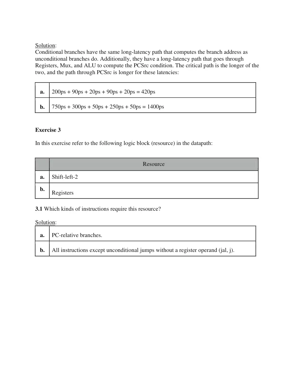 CSC 320 Problems + Solutions Prob Set 5 Datapath , the Processor, Spring 2014, page 5