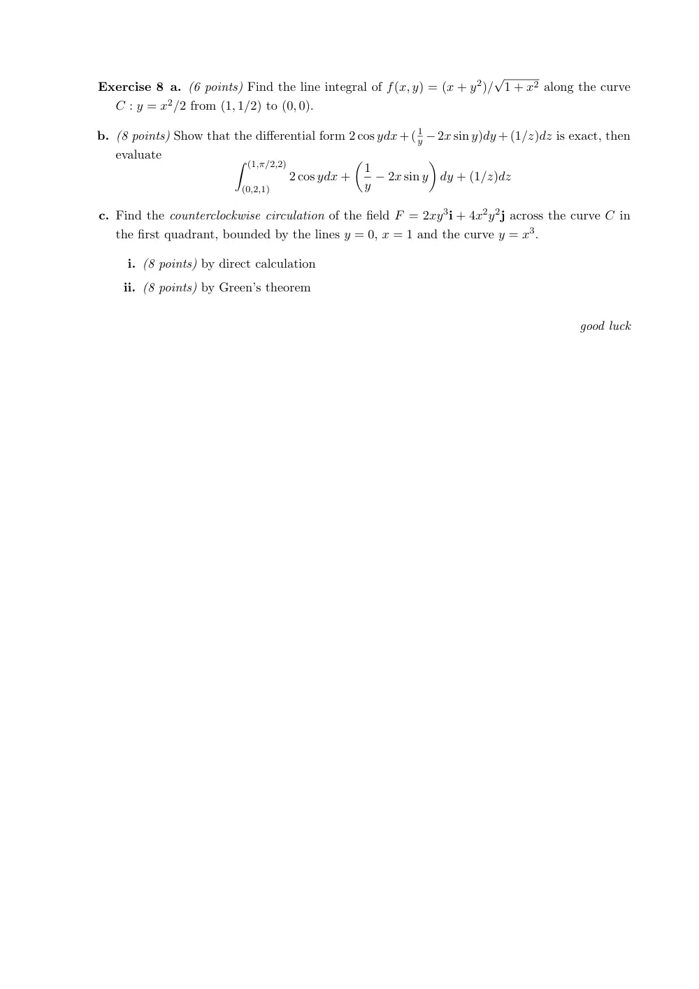 MATH 201 Final, Fall 2009, page 2