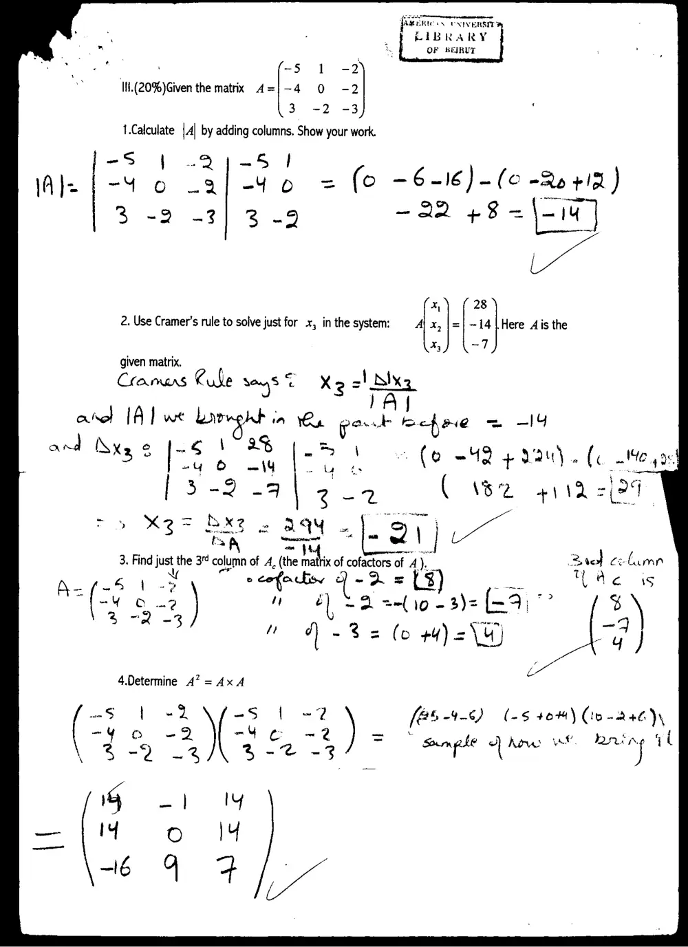 MATH 204 Exam 2, Fall 2002, page 2