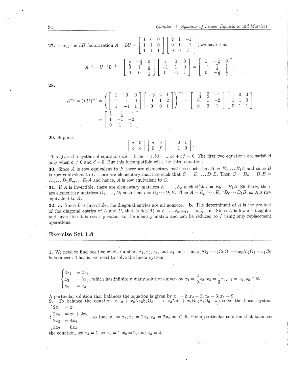 MATH 218 Problems Solution Manual Chapter 1.8, Fall 2011, page 1