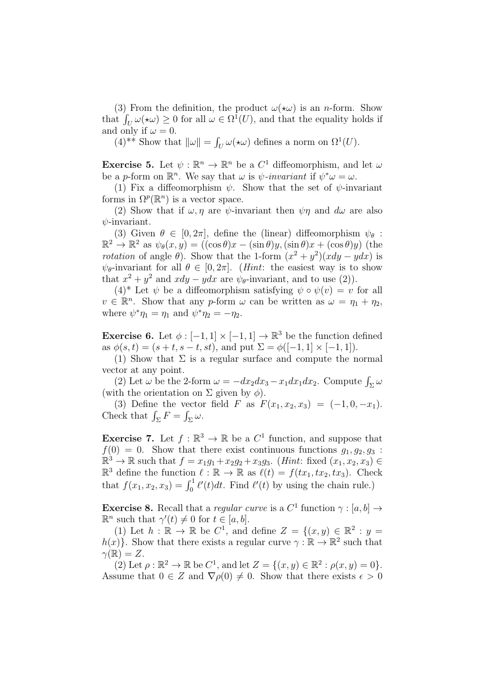 MATH 223 Problems Problem Set for Final, Spring 2017, page 2