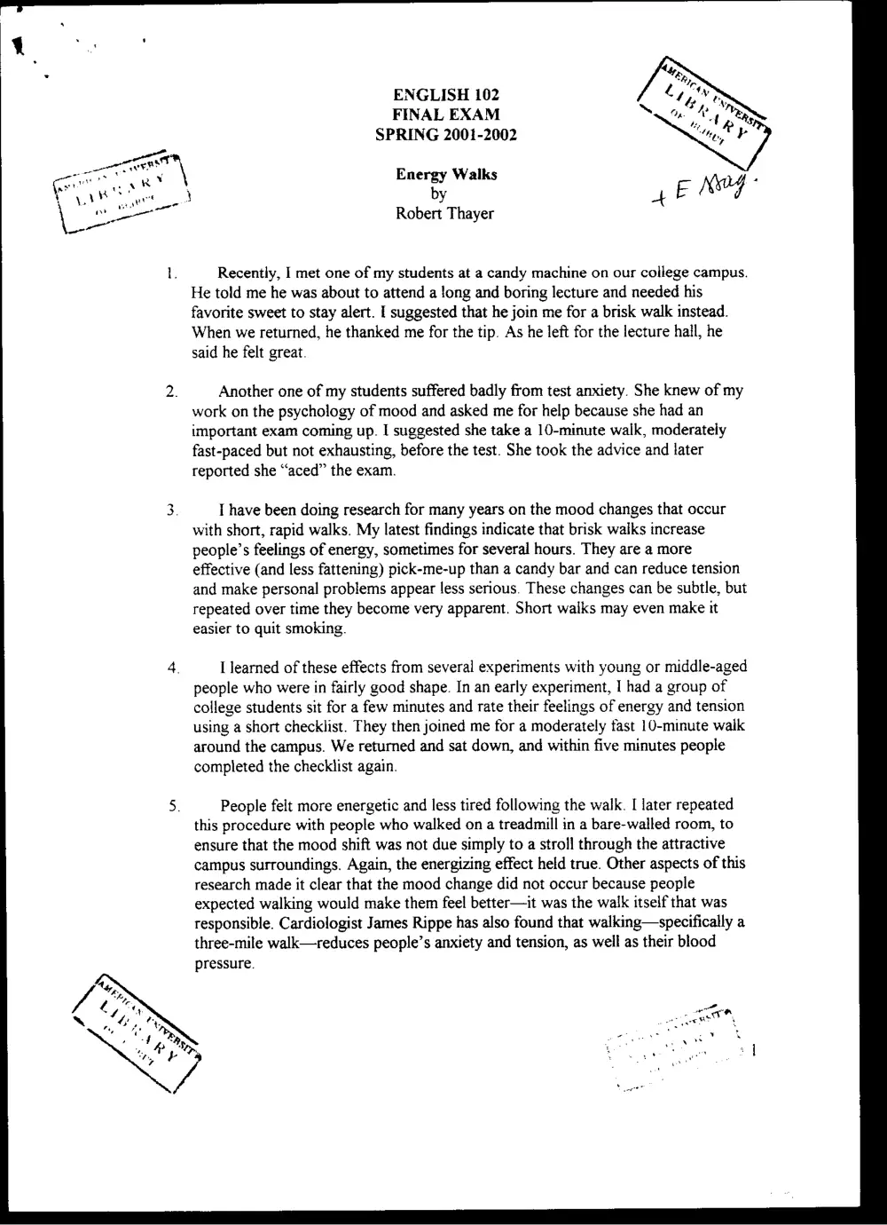 ENG 102 Final, Spring 2002, page 1