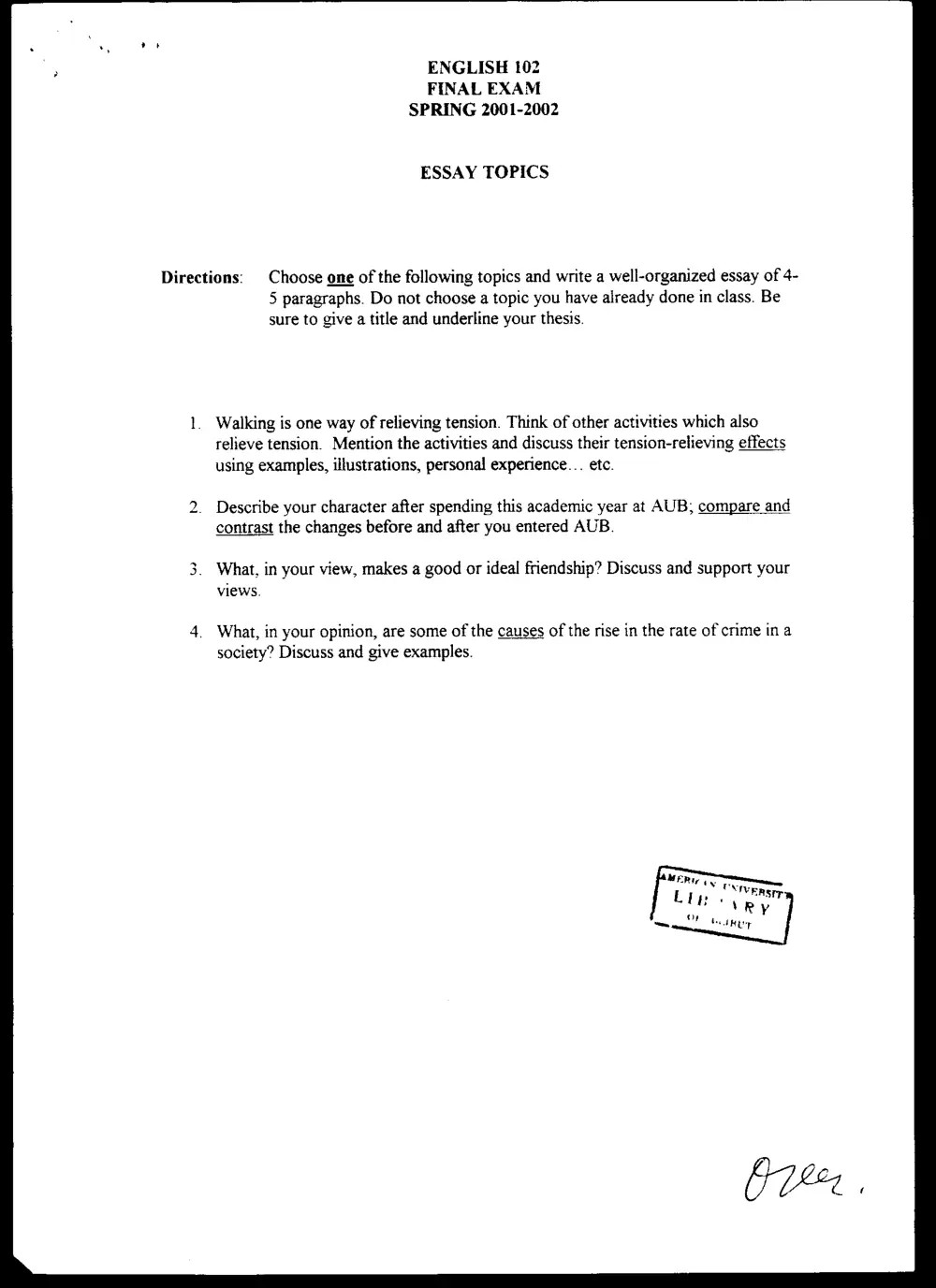 ENG 102 Final, Spring 2002, page 8