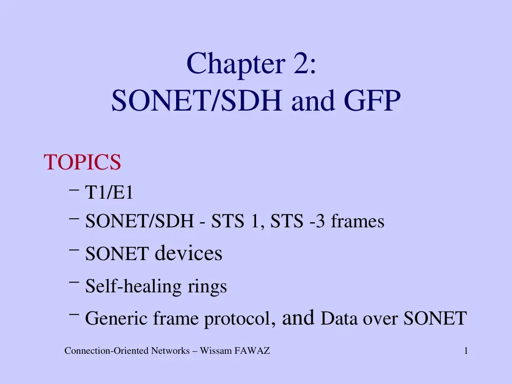 COE 799 Lecture 2, Fall 2011, page 1