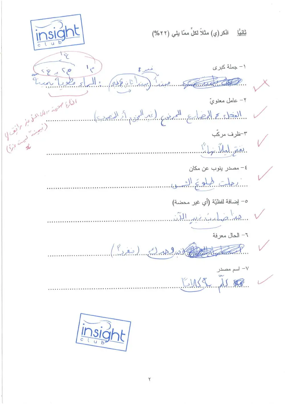 ARAB 212 Midterm, Spring 2015, page 2