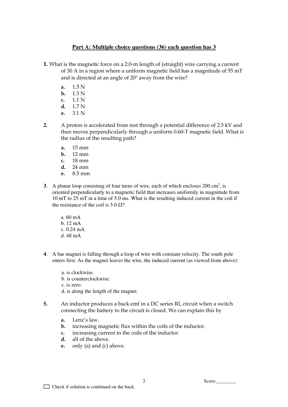 PHYS 211 Final, Summer 2008, page 2