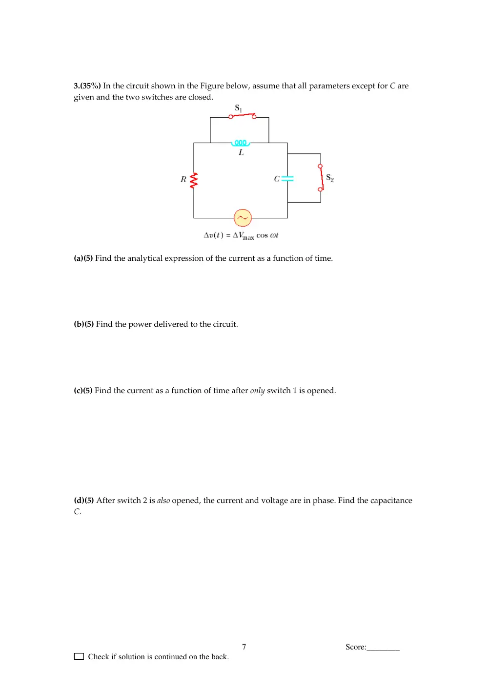 PHYS 211 Final, Summer 2008, page 7