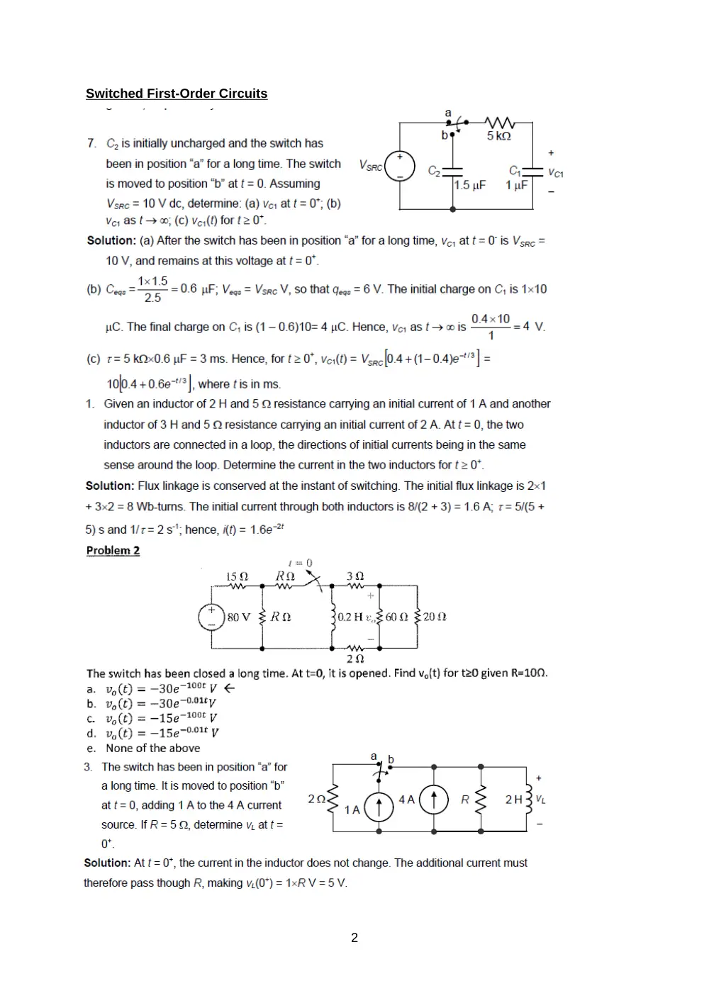 EECE 290 Problems For Quiz 2, Spring 2012, page 2
