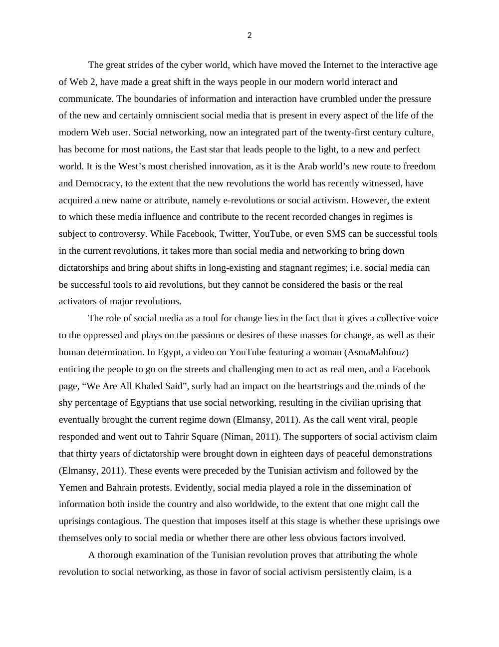 ENG 203 Essay Argumentative, Fall 2011, page 2
