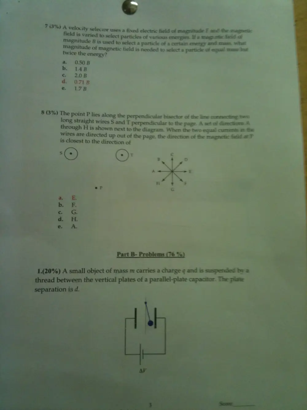 PHYS 211 Exam 2, Spring 2010, page 4
