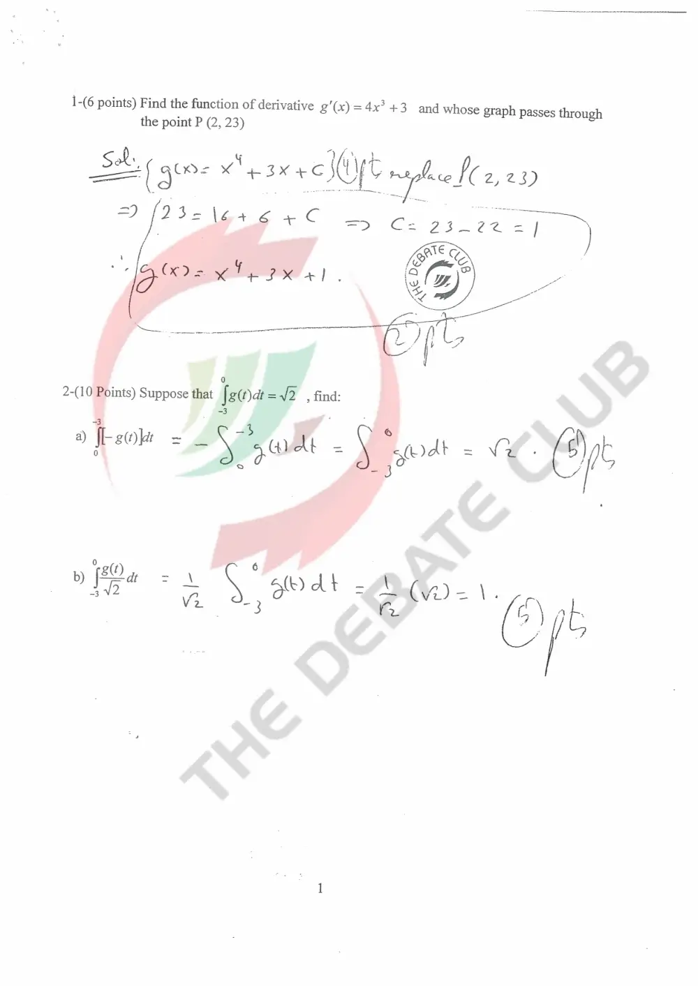 MAT 113 Exam 2 with Solution, Fall 2007, page 2