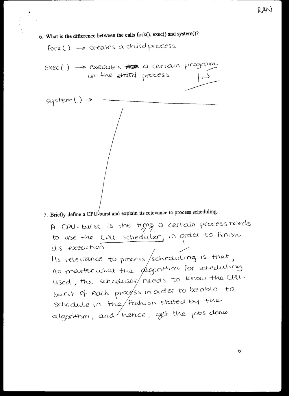CMPS 272 Midterm, Fall 2004, page 6