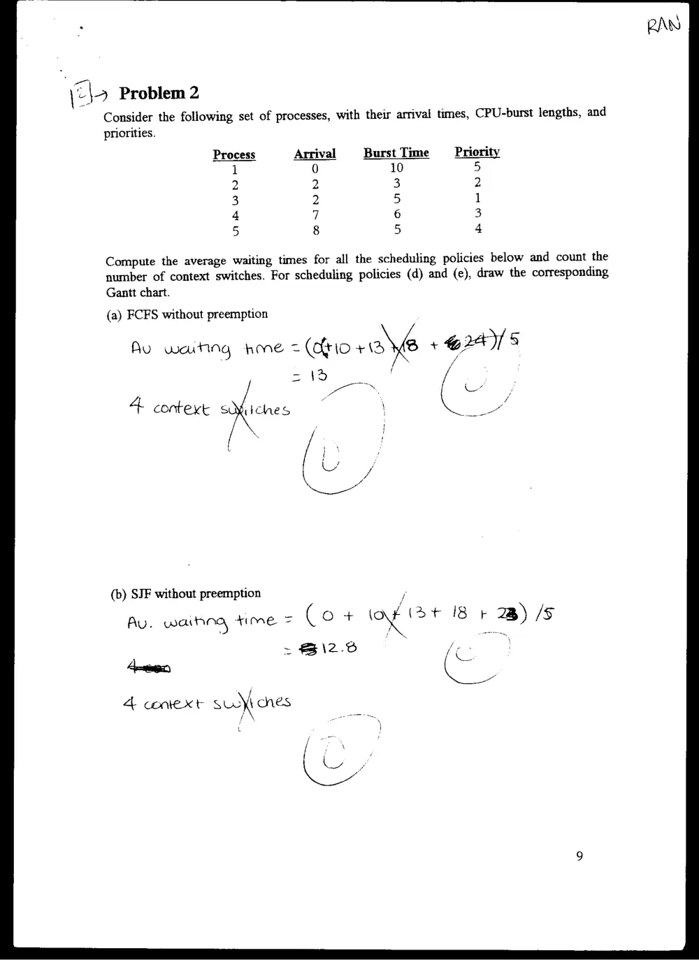 CMPS 272 Midterm, Fall 2004, page 9